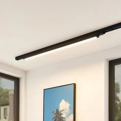 Arcchio Harlow LED-skinnelampe, svart, 109 cm, 3 000K