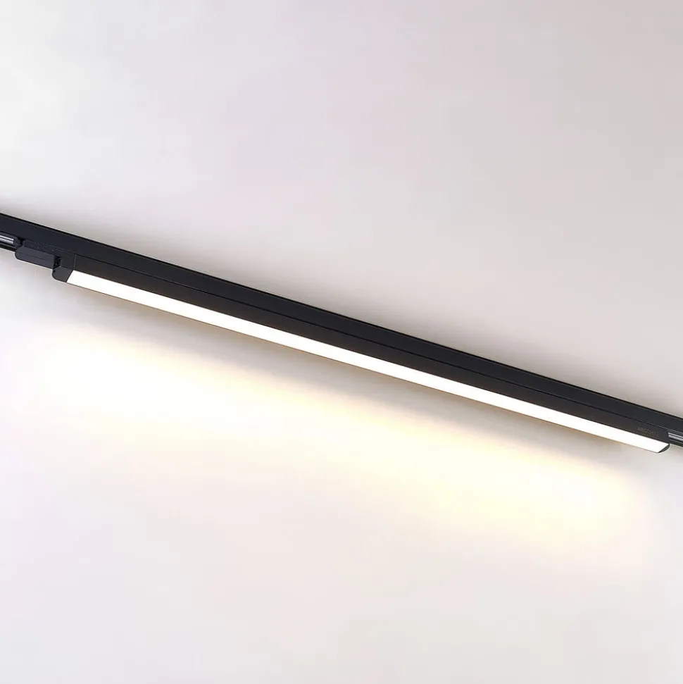 Arcchio Harlow LED-skinnelampe, svart, 109 cm, 3 000K