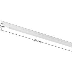 Arcchio Harlow LED-skinnelampe, hvit, 109 cm, 4 000 K