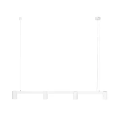 Arcchio hengelampe Brinja, hvit, 120 cm lang, 4 lyskilder, GU10