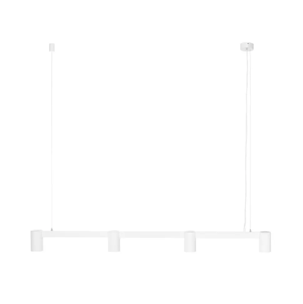 Arcchio hengelampe Brinja, hvit, 120 cm lang, 4 lyskilder, GU10