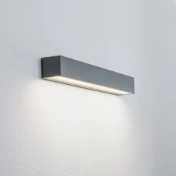 Arcchio LED utendørs vegglampe Lengo, CCT, 50 cm, 1-lys, grå