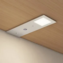 Arcchio LED-benkbelysning Nortra, sett med 3 stk, grå, aluminium