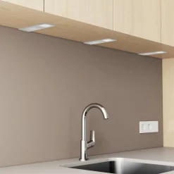 Arcchio LED-benkbelysning Nortra, sett med 3 stk, grå, aluminium