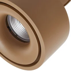 Arcchio LED-downlight Rotari, brun, 1 lyskilde, 8,9 W