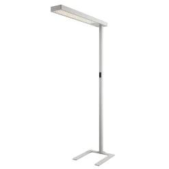 Arcchio LED-gulvlampe til kontor Susi, sølv, sensor, dimmer, CCT