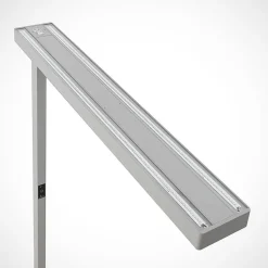Arcchio LED-gulvlampe til kontor Susi, sølv, sensor, dimmer, CCT