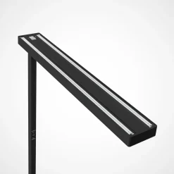 Arcchio LED-gulvlampe til kontor Susi, sett med 2, svart, sensor