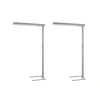 Arcchio LED-gulvlampe til kontor Susi, sett med 2, sølv, sensor