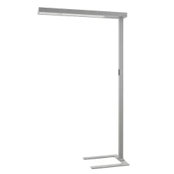 Arcchio LED-gulvlampe til kontor Susi, sett med 2, sølv, sensor