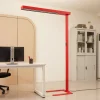 Arcchio LED-gulvlampe til kontor Susi, rød, sensor, berøringsdimmer