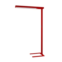 Arcchio LED-gulvlampe til kontor Susi, rød, sensor, berøringsdimmer