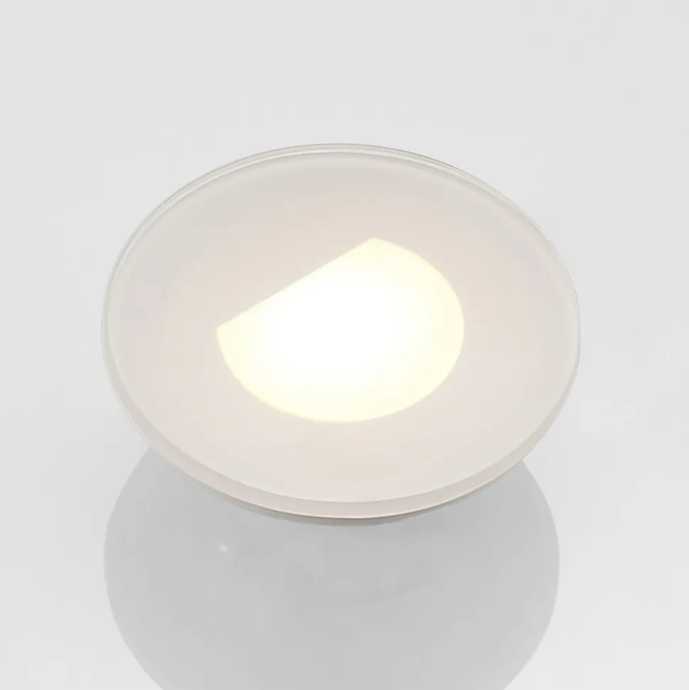 Arcchio LED-innbyggingslampe Vexi, Ø 7,8 cm, hvit, aluminium, CCT