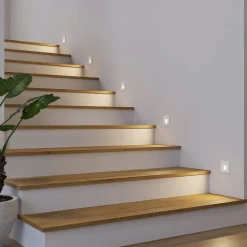 Arcchio LED-innbyggingslampe Vexi, 7,5 cm x 7,5 cm, hvit, CCT