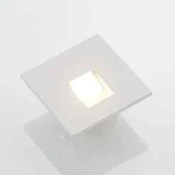 Arcchio LED-innbyggingslampe Vexi, 7,5 cm x 7,5 cm, hvit, CCT