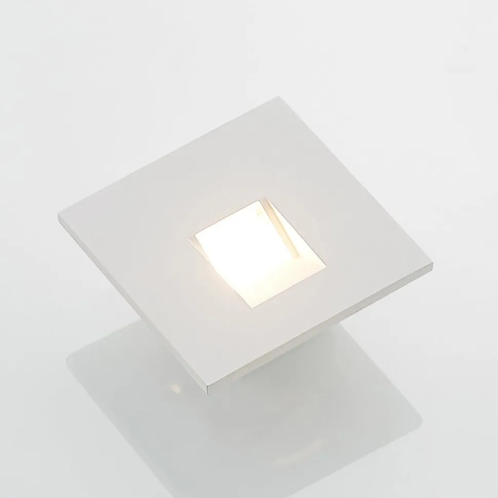 Arcchio LED-innbyggingslampe Vexi, 7,5 cm x 7,5 cm, hvit, CCT