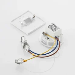 Arcchio LED-innbyggingslampe Vexi, 7,5 cm x 7,5 cm, hvit, CCT