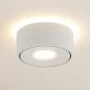 Arcchio LED-taklampe Rotari, hvit, opp og ned, aluminium