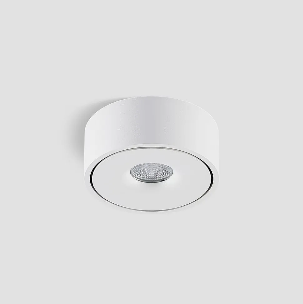 Arcchio LED-taklampe Rotari, hvit, opp og ned, aluminium