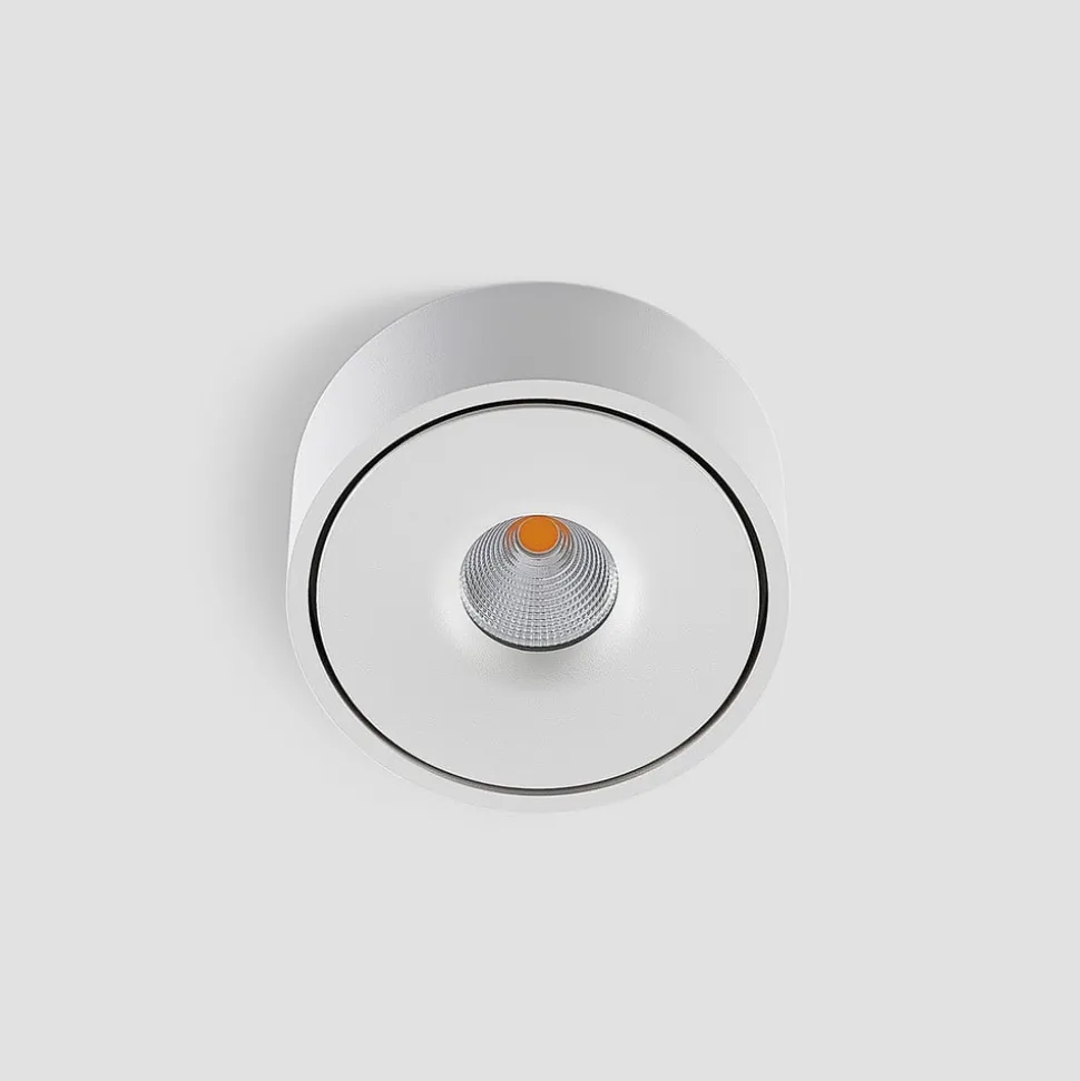 Arcchio LED-taklampe Rotari, hvit, opp og ned, aluminium