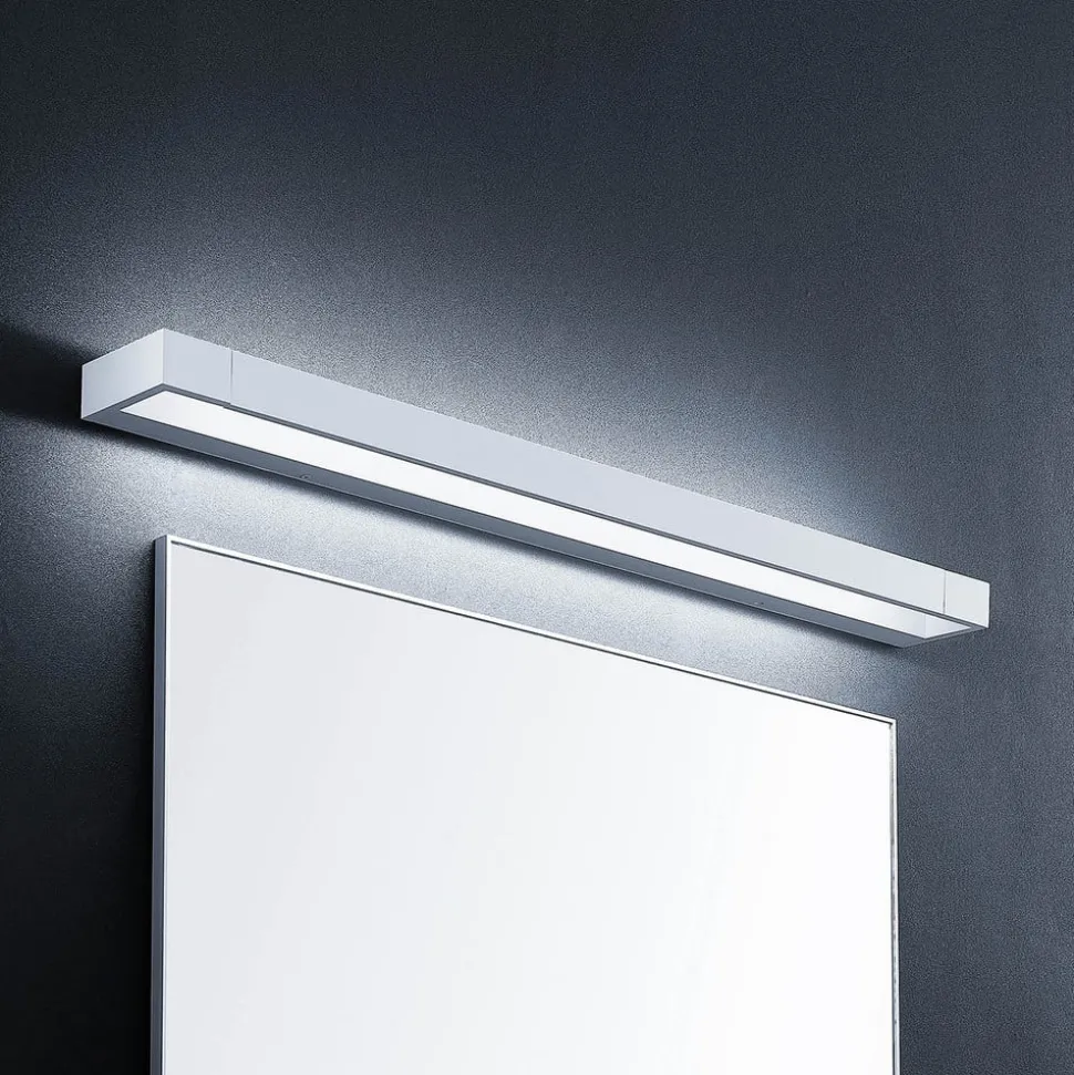 Arcchio LED-vegglampe Jora, 90 cm, hvit, svingbar, IP44