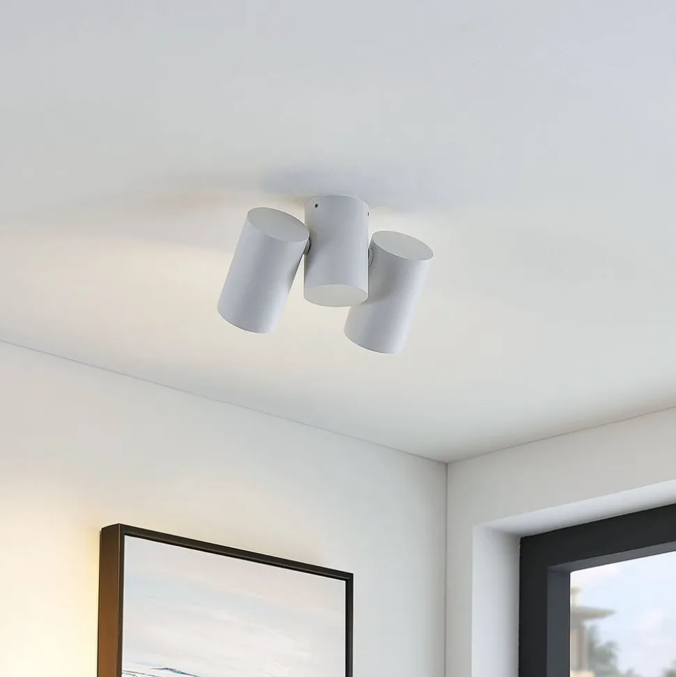 Arcchio taklampe Gesina, 2-lys, hvit, aluminium, 17,5 cm