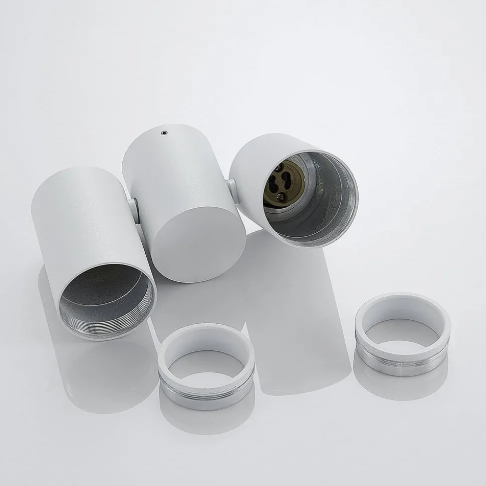 Arcchio taklampe Gesina, 2-lys, hvit, aluminium, 17,5 cm