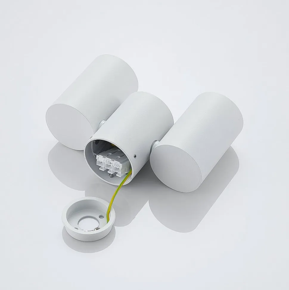 Arcchio taklampe Gesina, 2-lys, hvit, aluminium, 17,5 cm