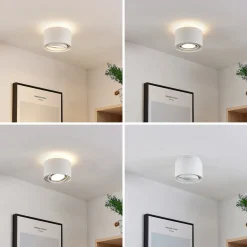 Arcchio taklampe Walisa, Ø 15 cm, hvit, metall, GU10