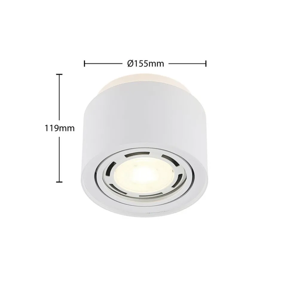 Arcchio taklampe Walisa, Ø 15 cm, rund, hvit, sett med 3 stk