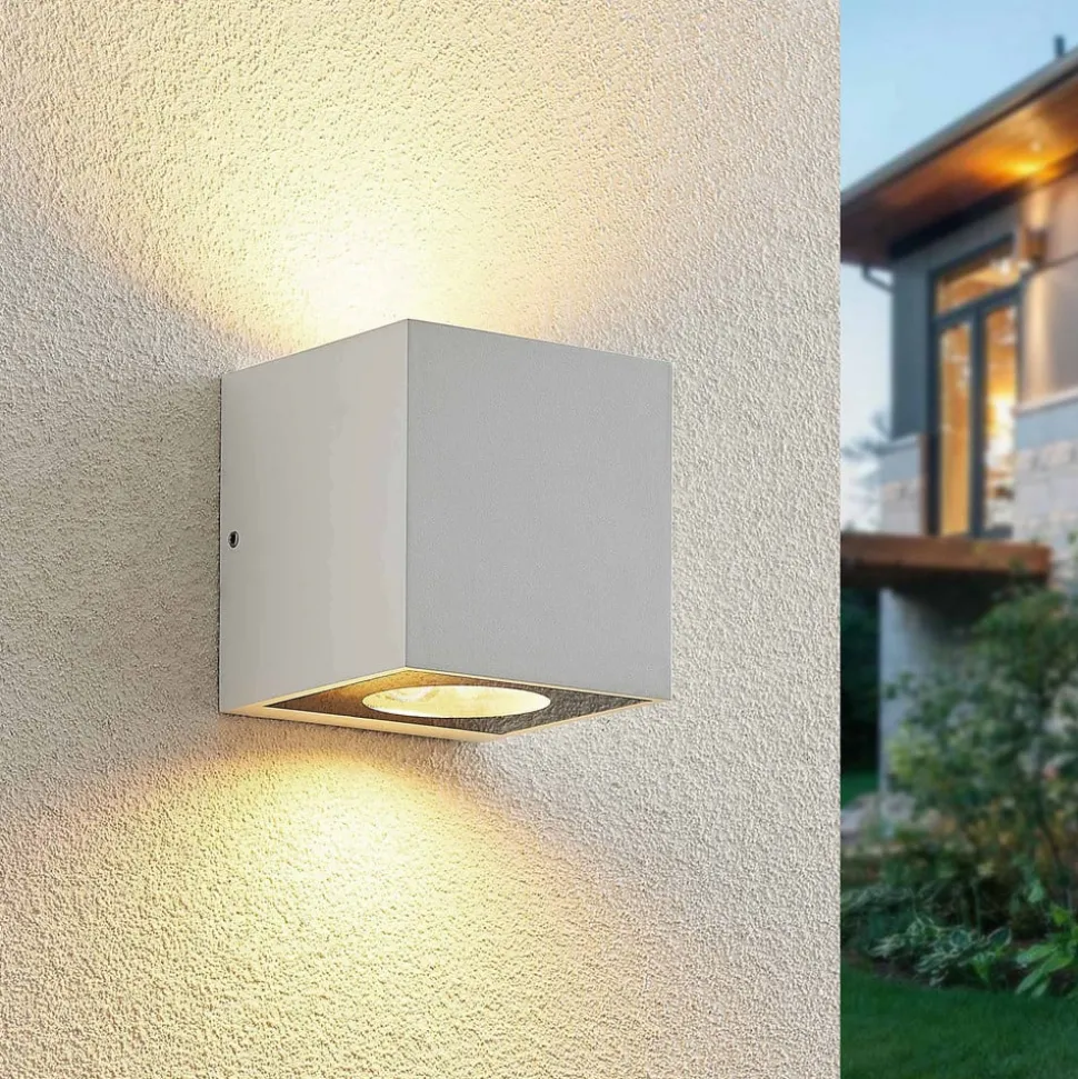 Arcchio Tassnim utendørs vegglampe hvit 2-lampe
