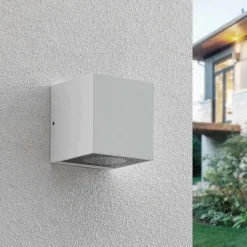 Arcchio Tassnim utendørs vegglampe hvit 2-lampe