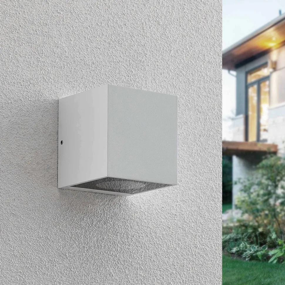 Arcchio Tassnim utendørs vegglampe hvit 2-lampe