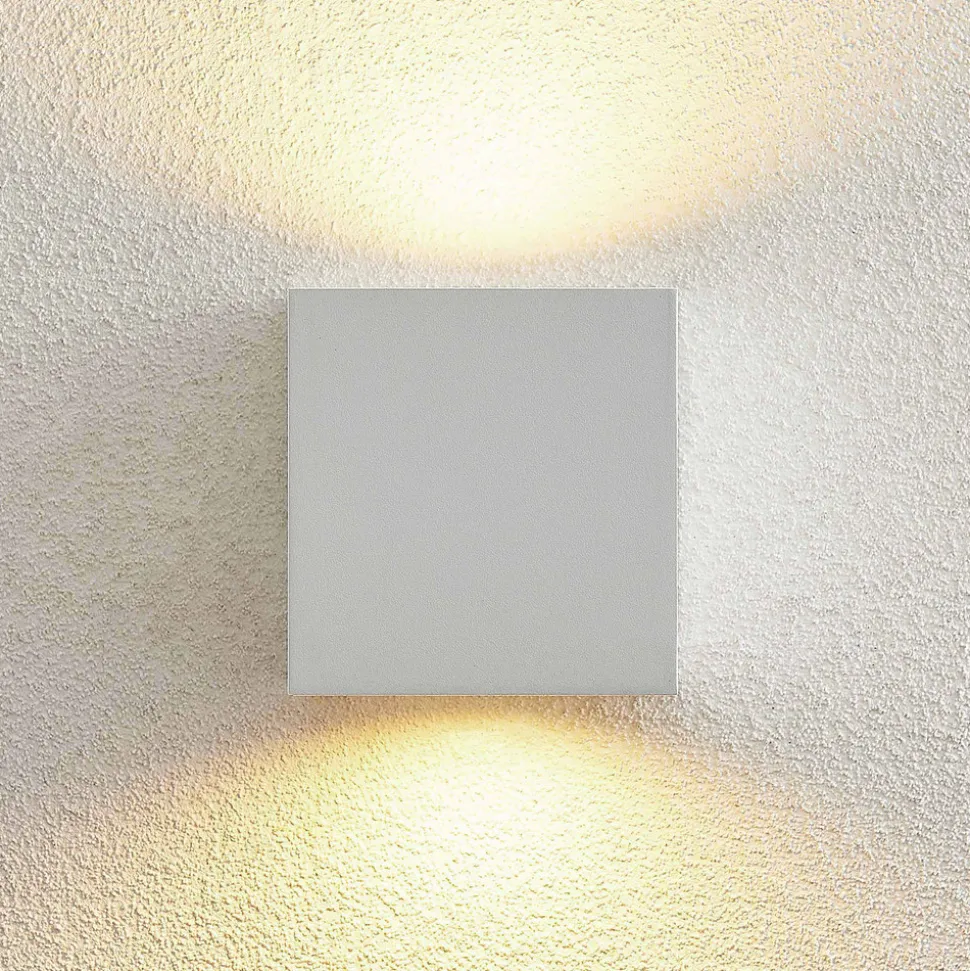 Arcchio Tassnim utendørs vegglampe hvit 2-lampe