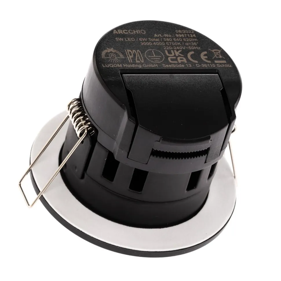 Arcchio Tempurino LED innfelt spot, 6 cm, 36