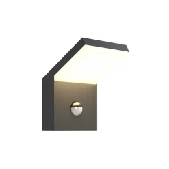 Arcchio utendørs LED-vegglampe Yolena, sensor, antrasitt, aluminium