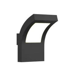 Arcchio utendørs LED-vegglampe Advik, IP65, antrasitt, metall