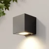 Arcchio utendørs LED-vegglampe Tassnim, 12 cm, antrasitt, IP65