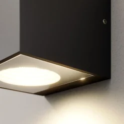 Arcchio utendørs LED-vegglampe Tassnim, 12 cm, antrasitt, IP65