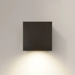 Arcchio utendørs LED-vegglampe Tassnim, 12 cm, antrasitt, IP65