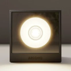 Arcchio utendørs LED-vegglampe Tassnim, 12 cm, antrasitt, IP65