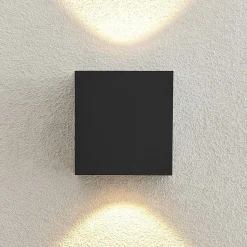 Arcchio utendørs LED-vegglampe Tassnim, 12 cm, antrasitt, IP65