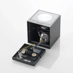 Arcchio utendørs LED-vegglampe Tassnim, 12 cm, antrasitt, IP65