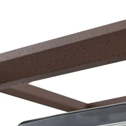 Arcchio utendørs vegglampe Ismera, rustfarget, IP65, glass, E27