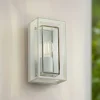 Arcchio utendørs vegglampe Ismera, hvit, IP65, glass, E27