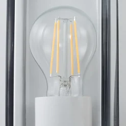 Arcchio utendørs vegglampe Ismera, hvit, IP65, glass, E27