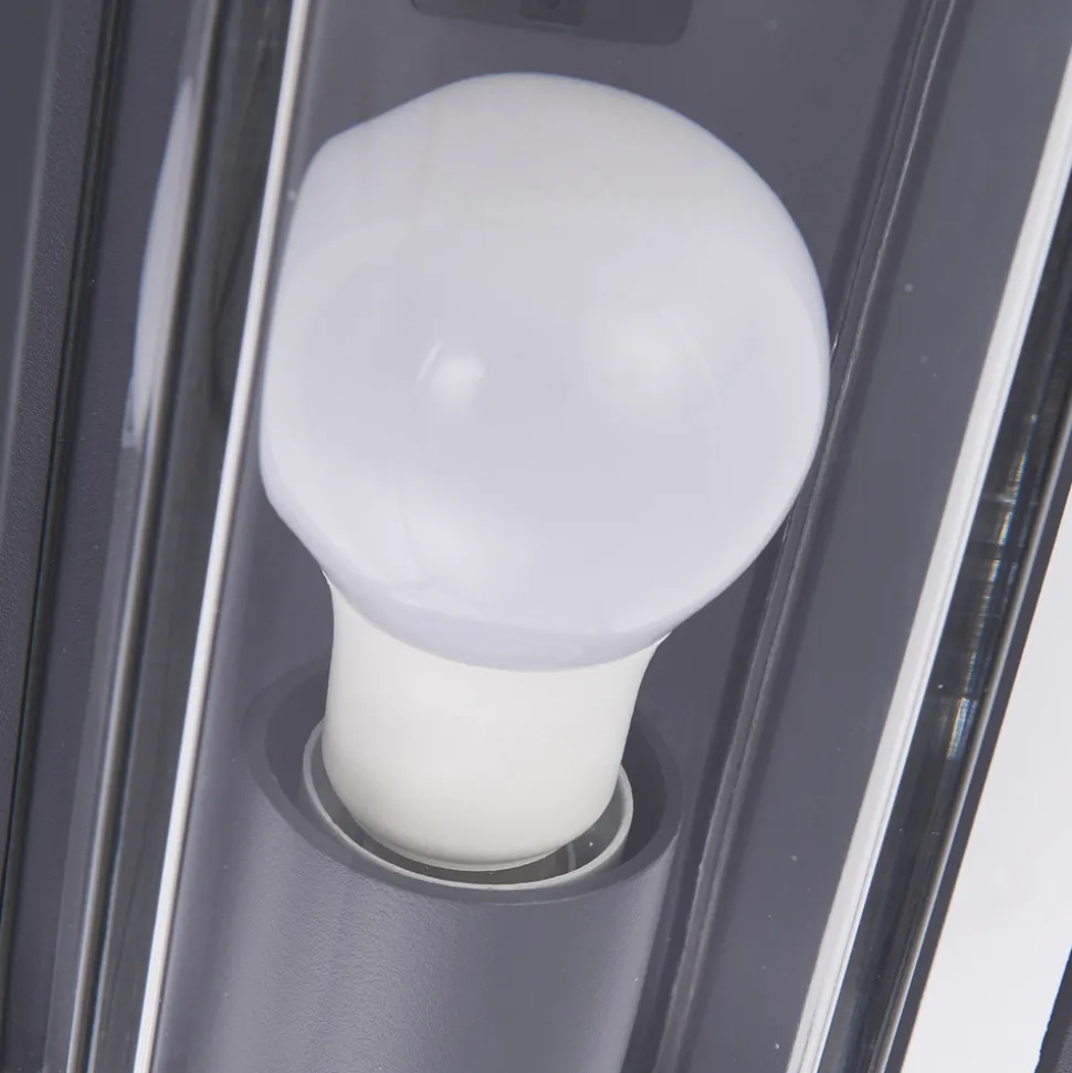 Arcchio utendørs vegglampe Ismera, 25 cm, antrasitt, sensor