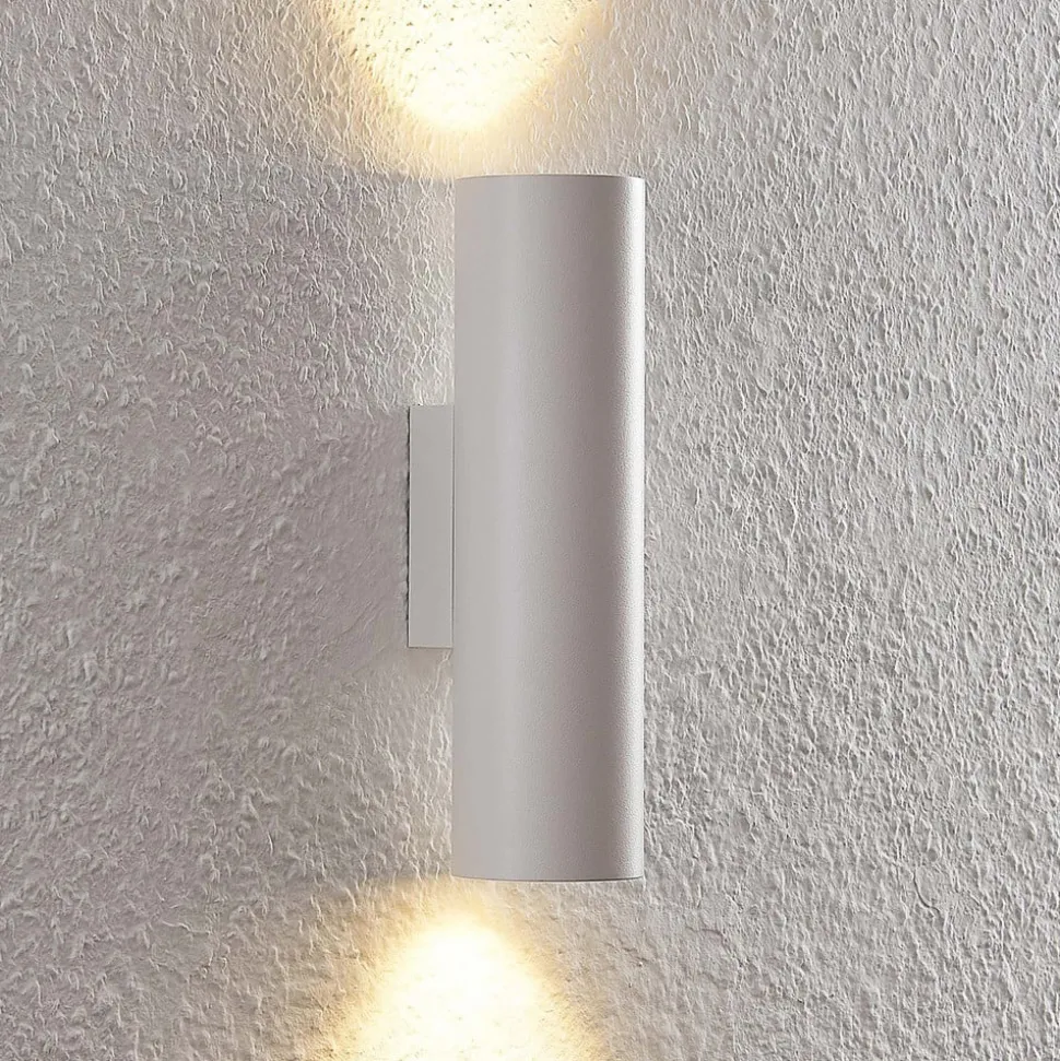 Arcchio vegglampe Brinja, hvit, metall, opp/ned, GU10