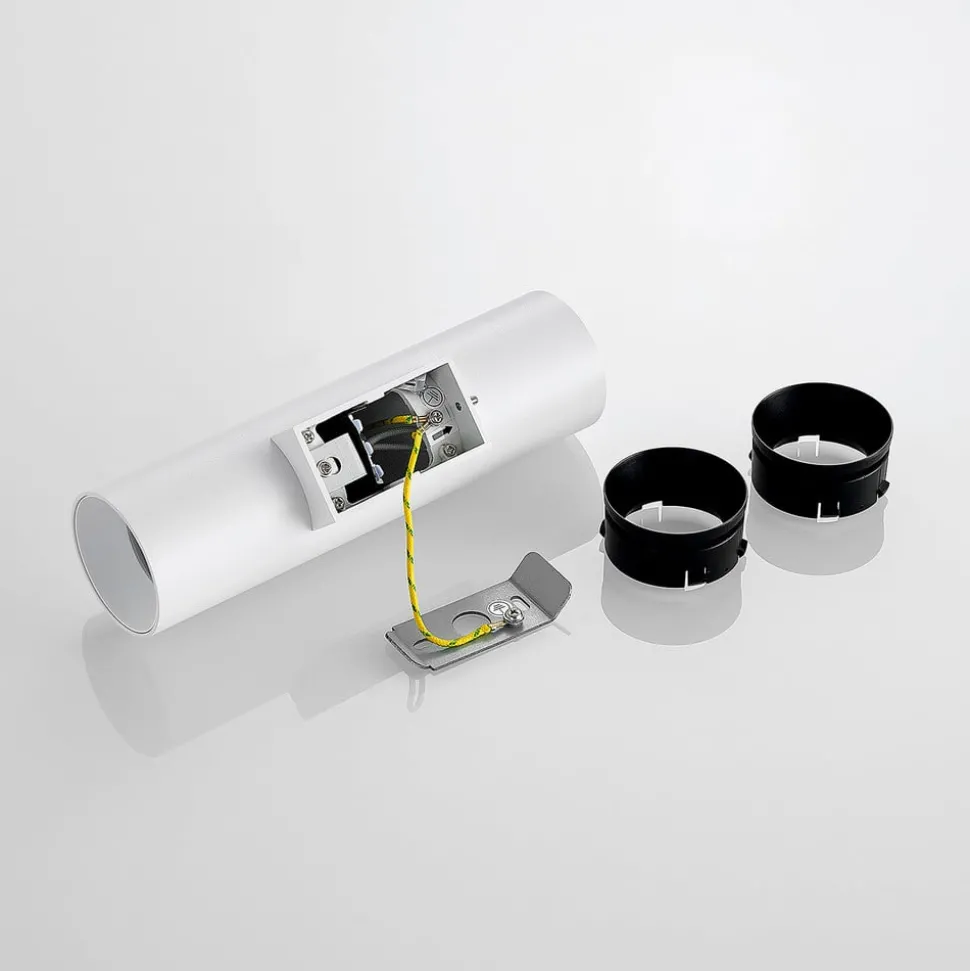 Arcchio vegglampe Brinja, hvit, metall, opp/ned, GU10