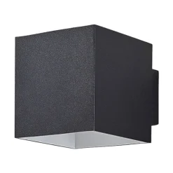 Arcchio vegglampe Zuzana, kantet, svart, G9, 10 cm bred